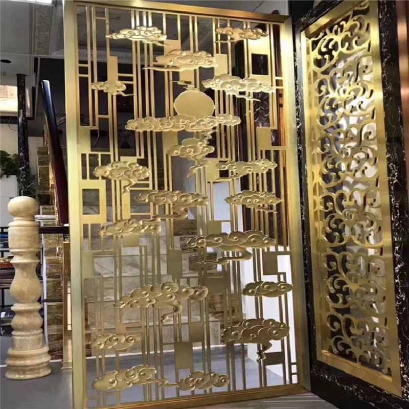 Xu hướng sử dụng vách ngăn trang trí inox mạ vàng 19 vach ngan ma vang dep 2