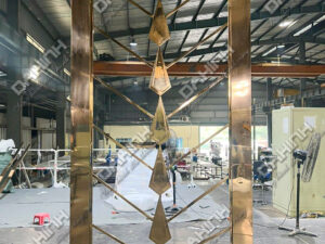 cửa kính khung inox