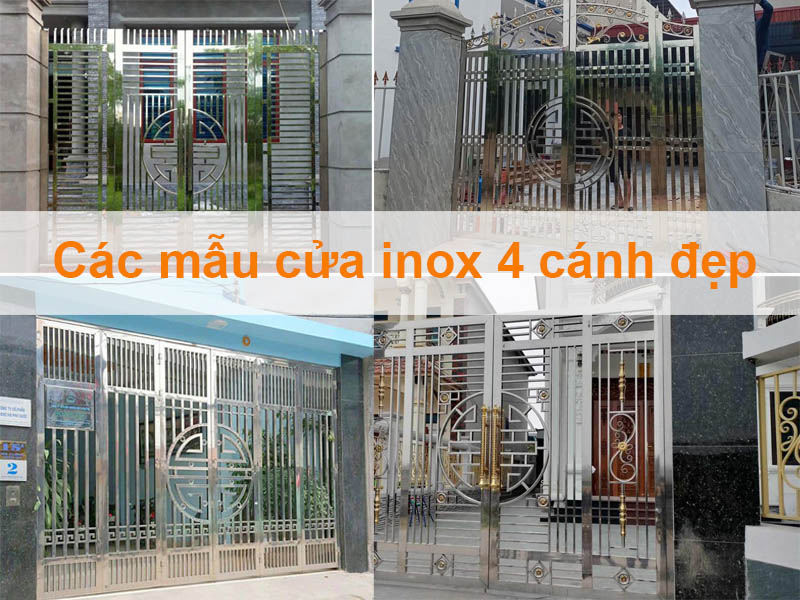 cửa inox 4 cánh