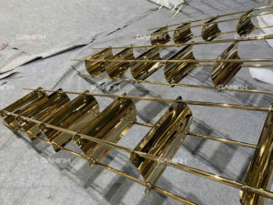 Giá để rượu vang inox 12 giá để rượu