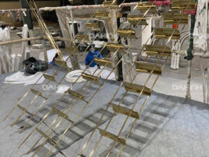 Giá để rượu vang inox 8 giá để rượu