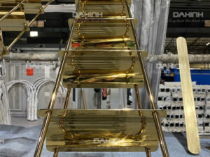 Giá để rượu vang inox 9 giá để rượu