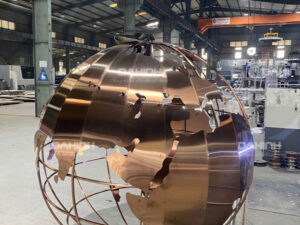 Quả cầu inox 304 mạ vàng cao cấp 13 quả cầu inox