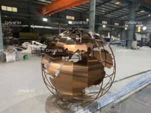 Quả cầu inox 304 mạ vàng cao cấp 14 quả cầu inox