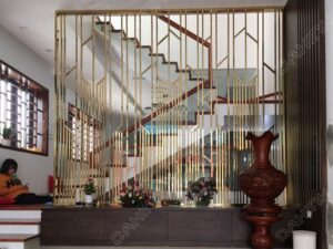 vách ngăn trang trí phòng khách