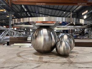 Bàn tròn decor inox phong cách hiện đại 5 bàn tròn decor