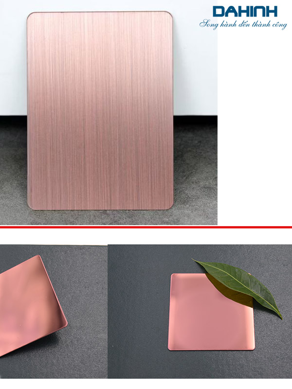 Inox màu trang trí là gì? Inox màu hồng, inox gương đen, inox màu trà 42 inox mau 12